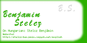 benjamin stelcz business card