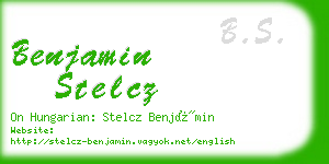 benjamin stelcz business card